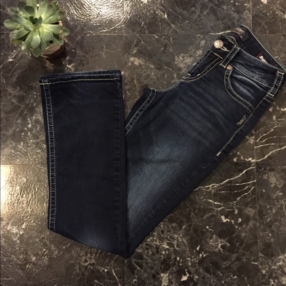 SILVER slim bootcut jeans
